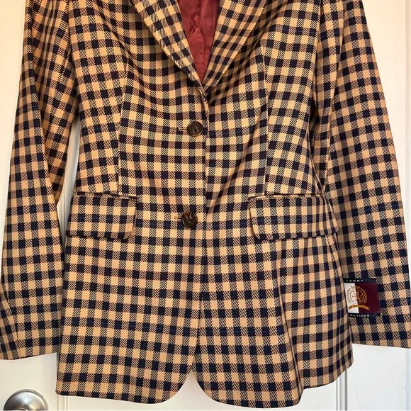 Tommy Hilfiger Prep Check Boyfriend Fit Blazer - Picture 5 of 9